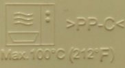 Mikrowellen symbol mit Temperatur