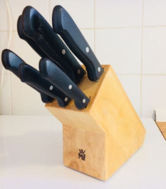 Messerset in Messerblock