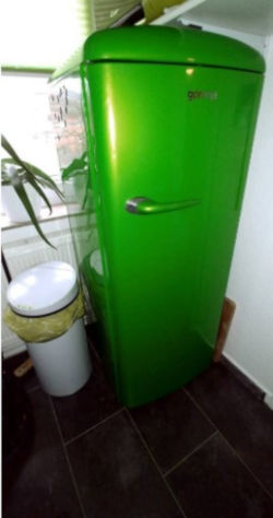 Retro-Kühlschrank Test