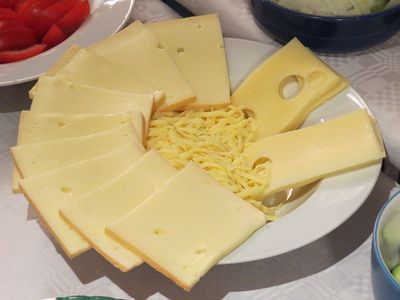 Raclette Kaese nach dem auftauen (1)