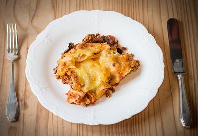 Zubereitung von Lasagne nach dem Auftauen (1)