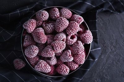 Himbeeren nach dem Auftauen