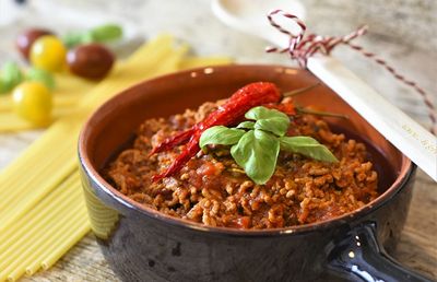 Bolognese nach dem Auftauen