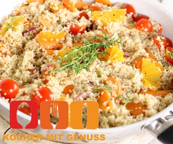 gepufften Quinoa roh essen