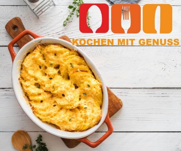 Kartoffelgratin mit Hackfleisch