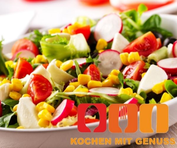 gemischter Salat Rezept mit leckerer Dressing