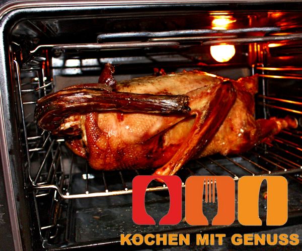 Gans im Backofen bei Umluft