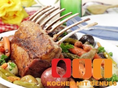 Lammkarree auf dem Grill