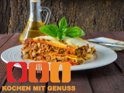 Lasagnen im Ofen backen