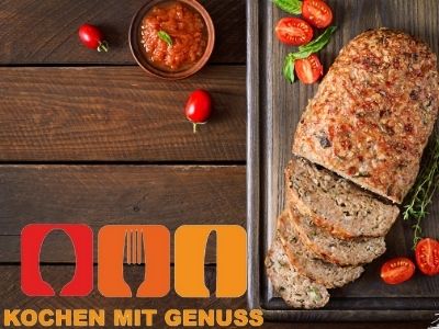 Leberkaese traditionell servieren