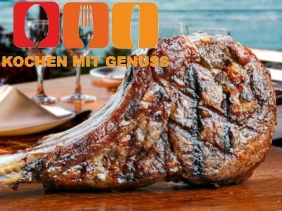 Tomahawk Steak auf dem Grill