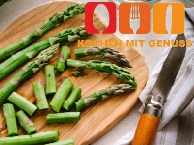 gruenen Spargel richtig putzen