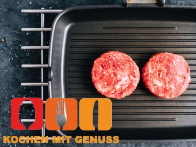Burger Patties in der Pfanne