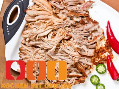 Pulled Pork aufwaermen im Backofen