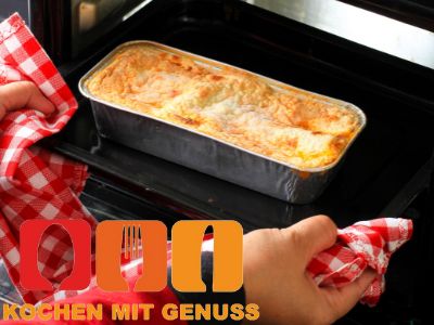eingefrorene Lasagne aufgewaermen