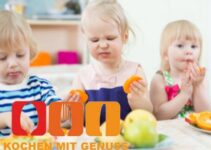 Essen fuer den Kindergarten vorbereiten