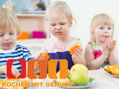 Essen fuer den Kindergarten vorbereiten