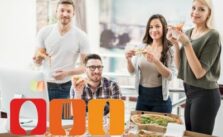 Kleinigkeit zum Essen fuer Kollegen