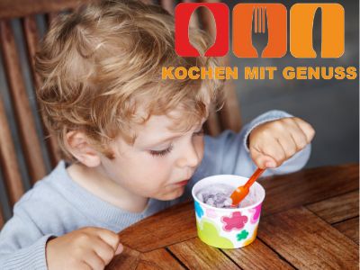 Nachtisch fuer Kleinkinder im Sommer