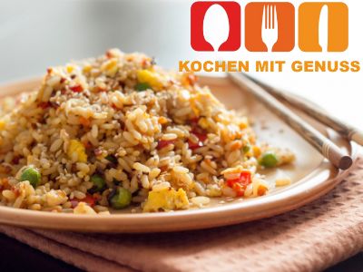 Resteverwertung von gebratenem Reis