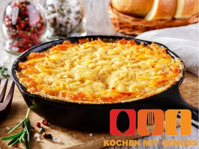 Kartoffelgratin aufwaermen im Backofen
