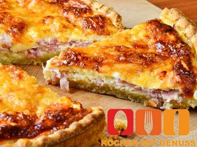 Quiche aufwaermen im Grill