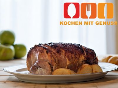 Auf dem Grill Kassler aufwaermen