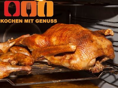 Gaensekeule aufwaermen in der Mikrowelle