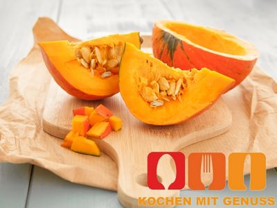 Hokkaido Kuerbis fuer Rohkost