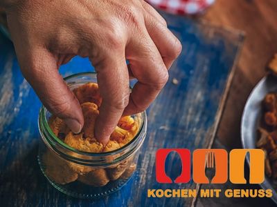 Pfifferlinge aus dem Glas roh essen