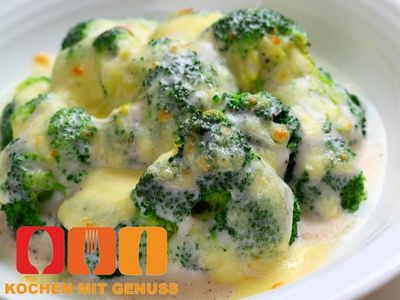 Broccoli Rezept mit Zutaten fuer Auflauf oder Gratin