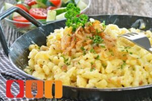 Käsespätzle Rezept mit Fertigspätzle