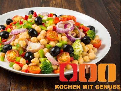 Kichererbsen Salat zubereiten