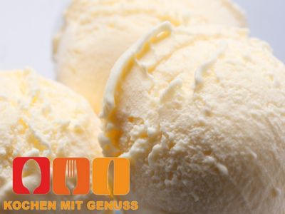 Rezept fuer die Eismaschine Zutaten Vanilleeis