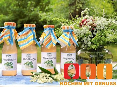 selbstgemachter Holunderbuetensirup haltbar